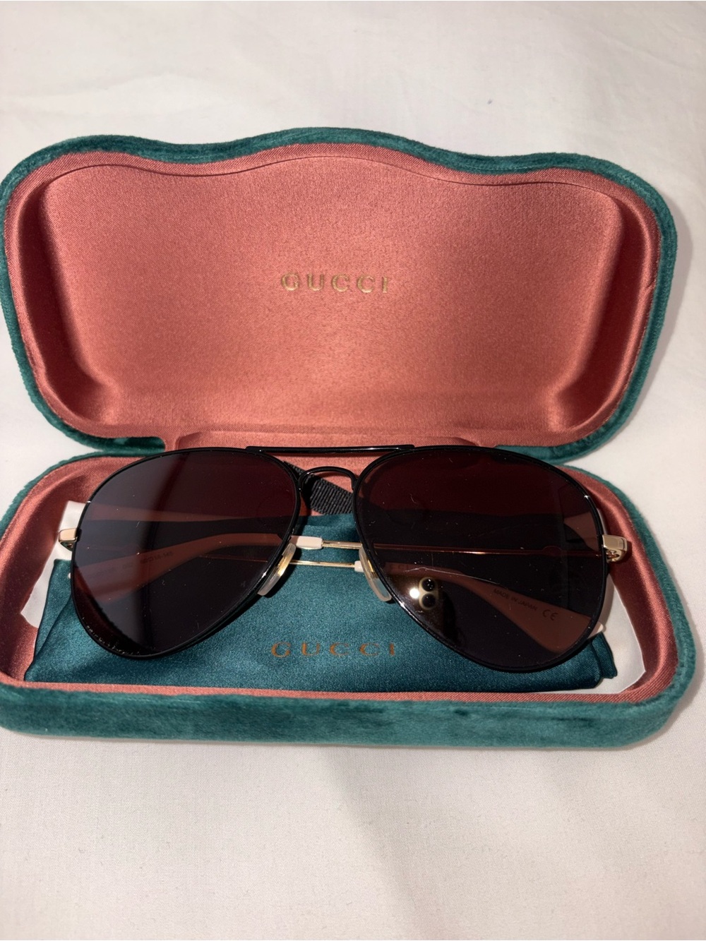 Gucci Women’s Aviator Sunglasses in Dark Brown